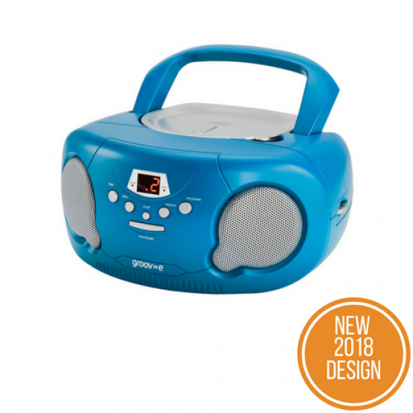 Groov-e Boombox Portable Cd Player With Radio/aux/jack - Boombox (600x600), Png Download
