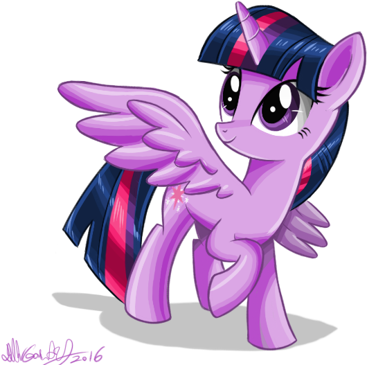Twilight Looks So Awesome I Love Her Shiny Mane And - My Little Pony: Friendship Is Magic (655x553), Png Download