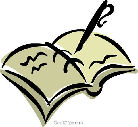 Fountain Pen With Record Book Royalty Free Vector Clip - Fountain Pen Clip Art (480x442), Png Download