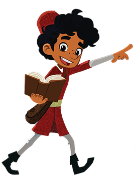 Marco Polo Holding A Book Cartoon - Abenteuer Des Jungen Marco Polo (400x400), Png Download