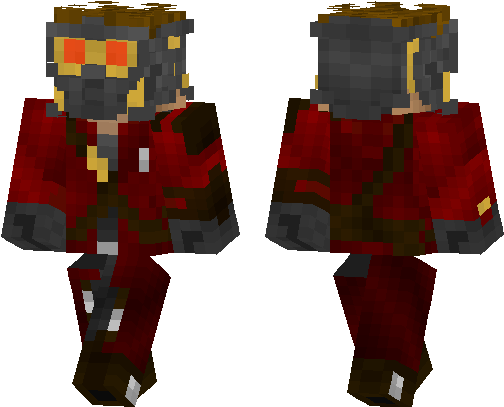 Movies - Star Lord Mcpe Skin (538x437), Png Download