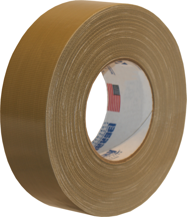 215 12 Mil Military Grade Duct Tape Olive Drab - Duct Tape Brown (600x694), Png Download