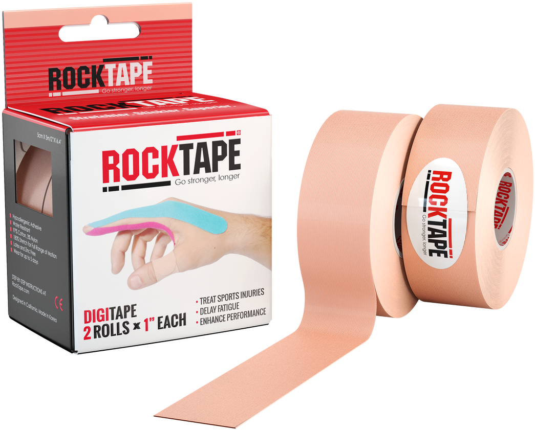 1" Beige Digit Tape - Rocktape 1" Active Recovery Kinesiology Finger Tape (900x695), Png Download