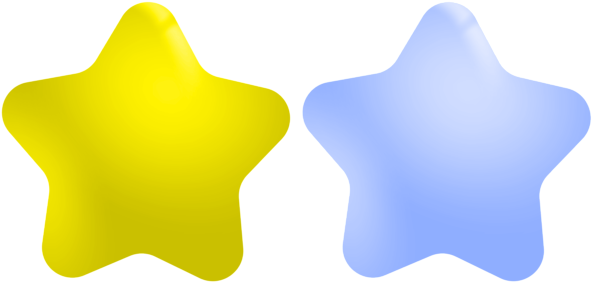 Cartoon Stars Transparent Clip Art Png Image - Stars Cartoon Transparent (600x291), Png Download