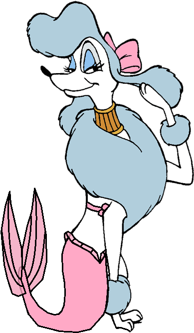 Georgette Mer-poodle - Poodle Mermaid (402x675), Png Download