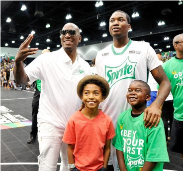 062715 Shows Betx Sprite Celeb Basketball Tyrese Meek - Sprite (608x342), Png Download