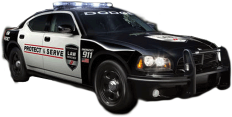 Dodge Charger - Dodge Challenger Police 2016 Png (518x255), Png Download