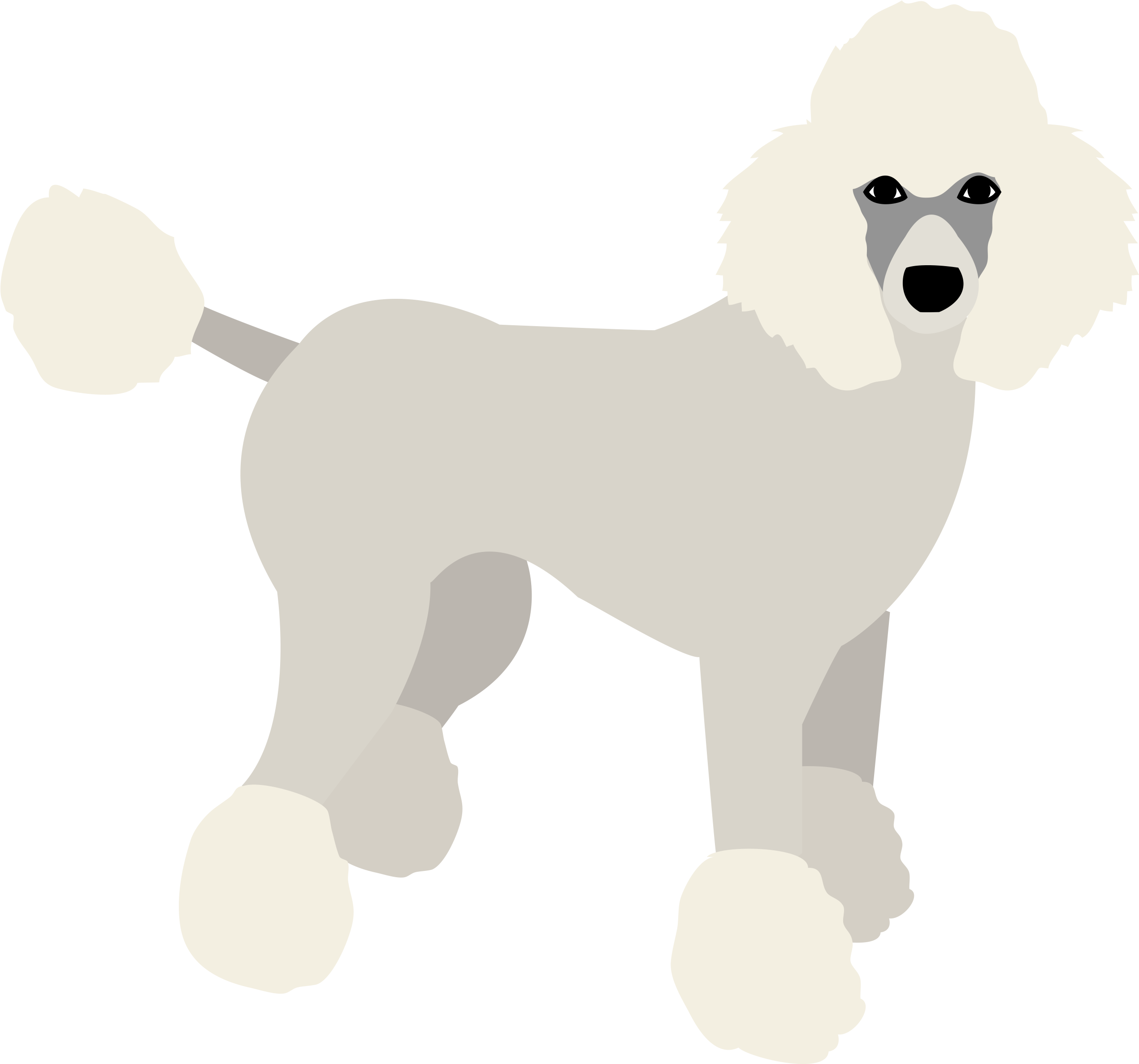 Poodle Puppy Dog Birthday Banner Personalized Party (3000x2400), Png Download