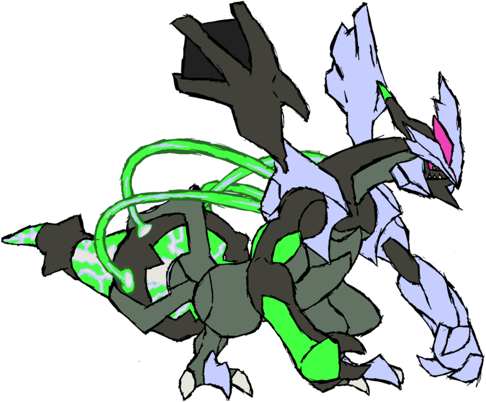 Png - Pokemon Gen 5 Black Kyurem (983x812), Png Download