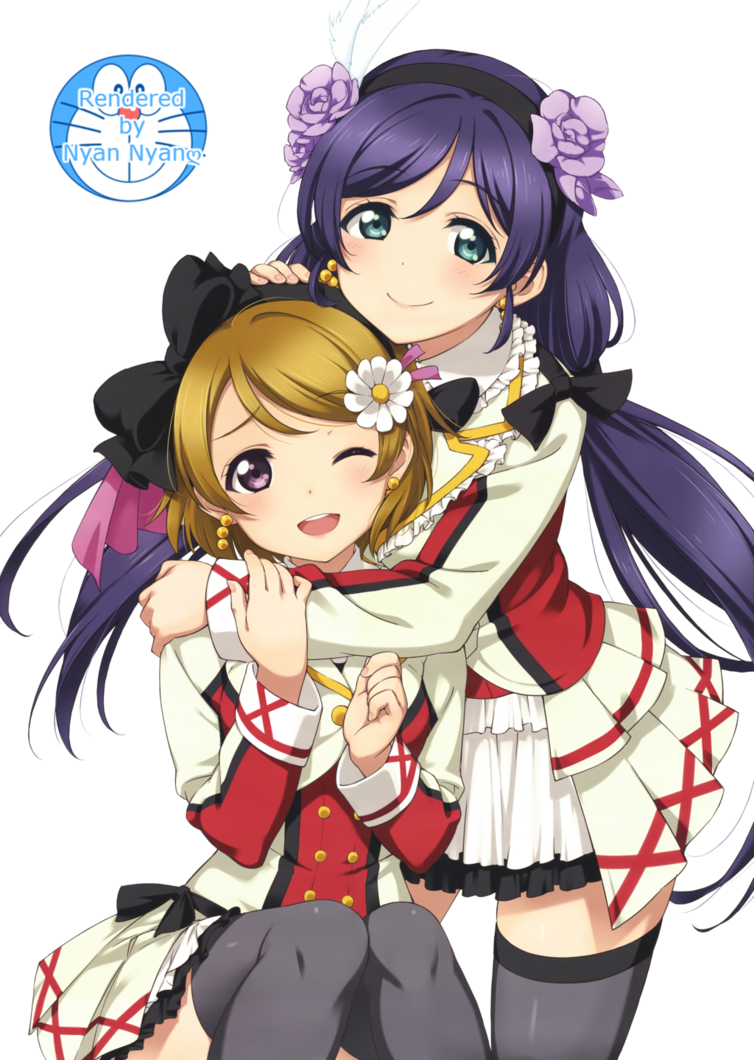 Nozomi Tojo And Hanayo Koizumi Render By Nyannyan30 - Nozomi Hanayo (754x1060), Png Download