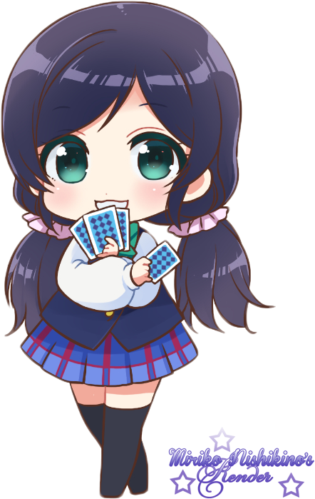 Image Transparent By Mii Akikawa On Deviantart Miiakikawa - Anime Chibi Nozomi (600x800), Png Download