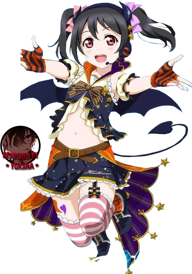 Love Live Niko Yazawa Render Shidangao Render Yazawa - Love Live Nico Halloween (640x901), Png Download