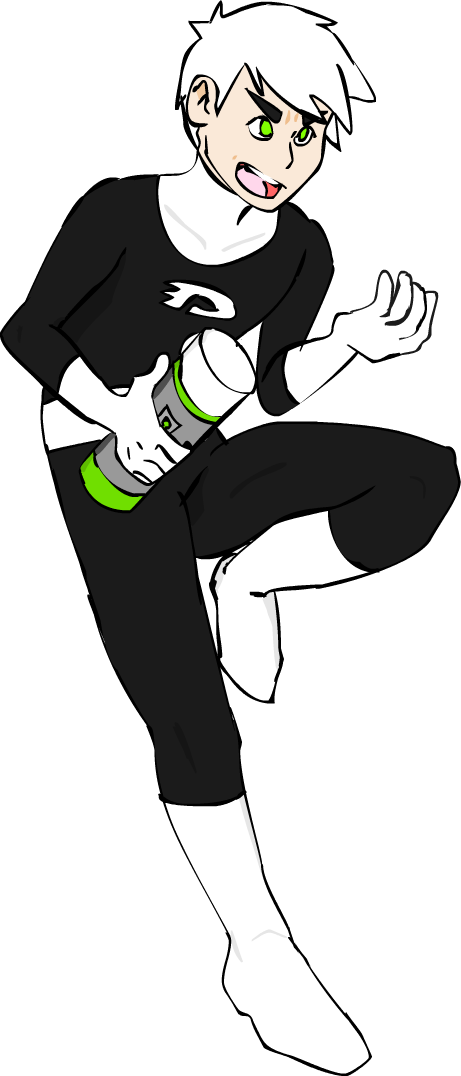Danny Phantom - Illustration (461x1076), Png Download