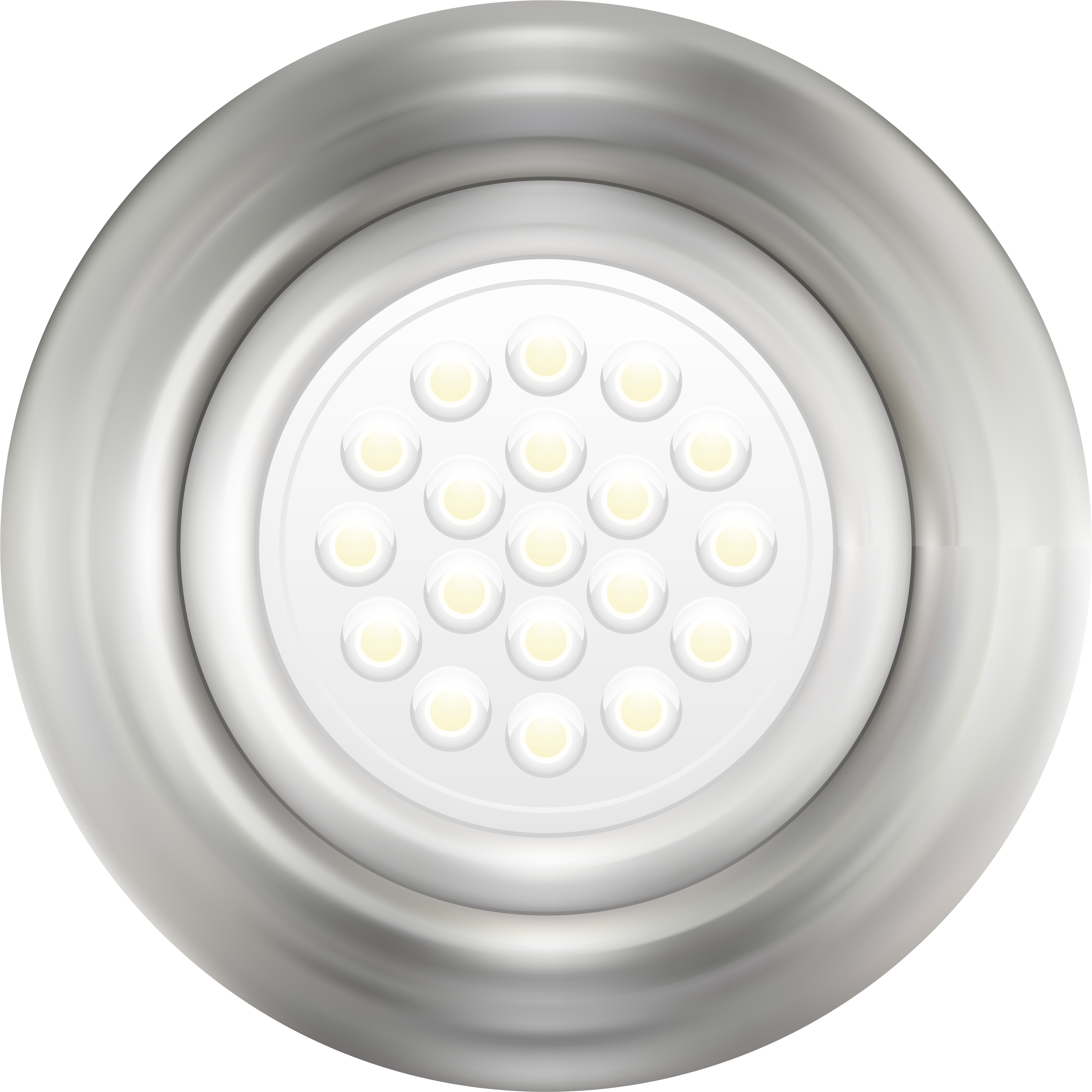 Led Round Dome Ligh Png Clip Art - Led Light Png (500x500), Png Download