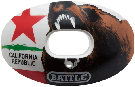 Oxygen California Flag Football Mouthguard - Battle Sports Science State Flag Oxygen Lip Protector (500x500), Png Download