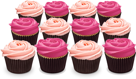Detail Photo Of Pink Roses - Rose Cup Cake Png (500x300), Png Download