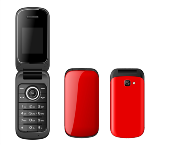 4 Inch Phone Slim Big Screen Flip Design Mobile Phone - Mobile Phone (350x350), Png Download