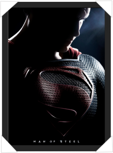 #282 - Man Of Steel First Poster (500x500), Png Download