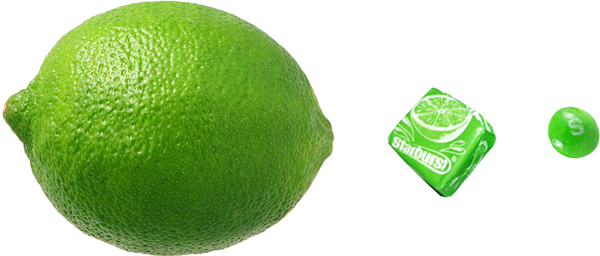 Looking At The World 1 Pixel At A Time - Long Lost Lime Skittles (600x256), Png Download