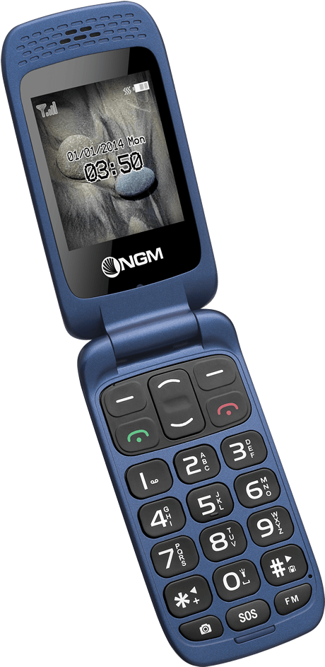 Ngm Flip Blue Dxopen - Feature Phone (1000x1133), Png Download