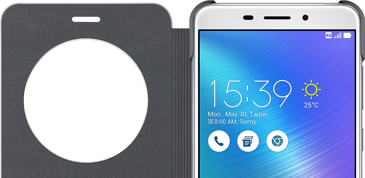 Premium Protection In Intuitive Fashion - Zenfone 3 Flip Cover (1218x593), Png Download