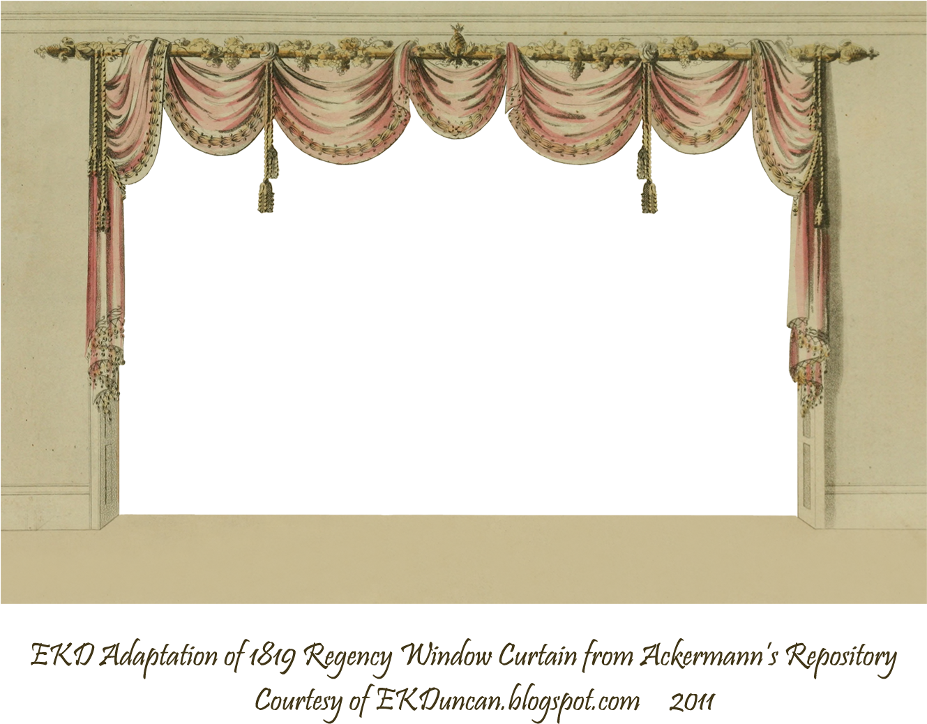 Png Free Library Curtain Clipart Curtain Frame - Green Curtain Background Png (1328x1050), Png Download