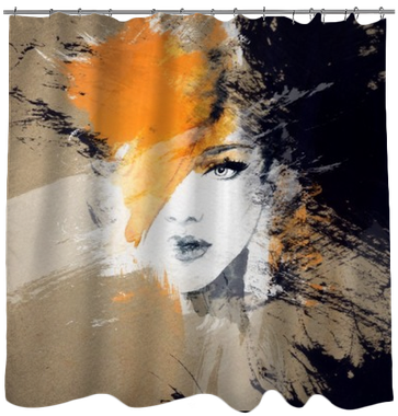 Woman Portrait - Promo : Tableau Esquisse Colorful Woman 80 X 80 Declikdeco (400x400), Png Download
