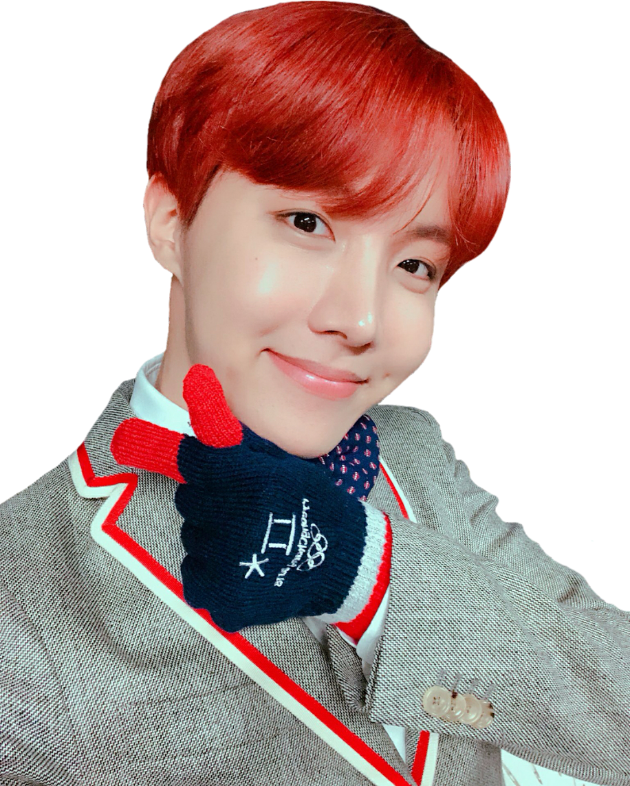 Jhope Drawing Bangs - Хосок Красный (916x1144), Png Download