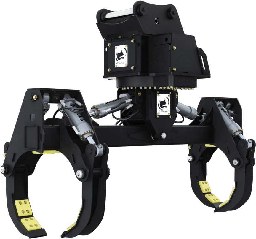 Pipe Grapple For Excavator (885x886), Png Download