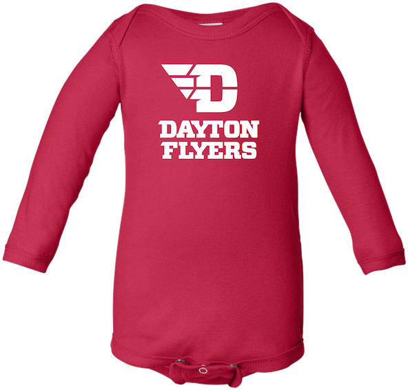 Infant Long Sleeve Red Onesie - Dayton Flyers Apple Ipad Mini Case (600x575), Png Download