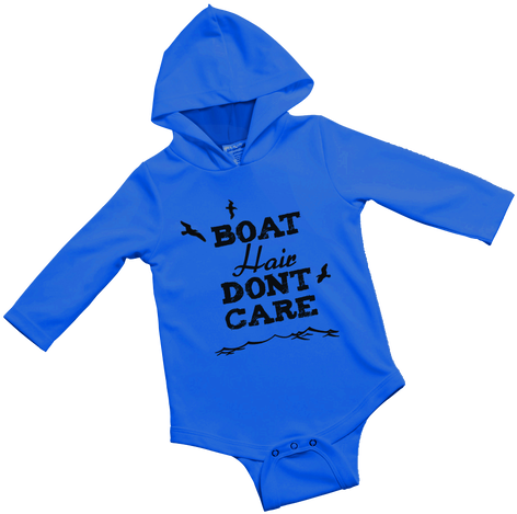 Baby Onesie Rated Upf 40 With A Built In Hoodie Available - Hoodie (498x486), Png Download