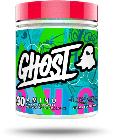 Ghost Amino Blue Raspberry (600x600), Png Download