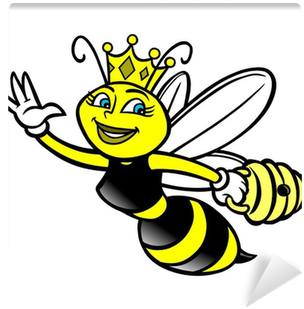 Queen Honey Bee Drawing (400x400), Png Download