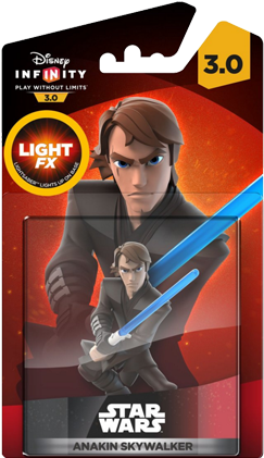Disney Infinity 3.0 - Star Wars: Light Fx Anakin Skywalker (334x420), Png Download