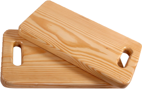 Wooden Board Kitchen Cutting Plate - Wooden Board Kitchen (487x306), Png Download