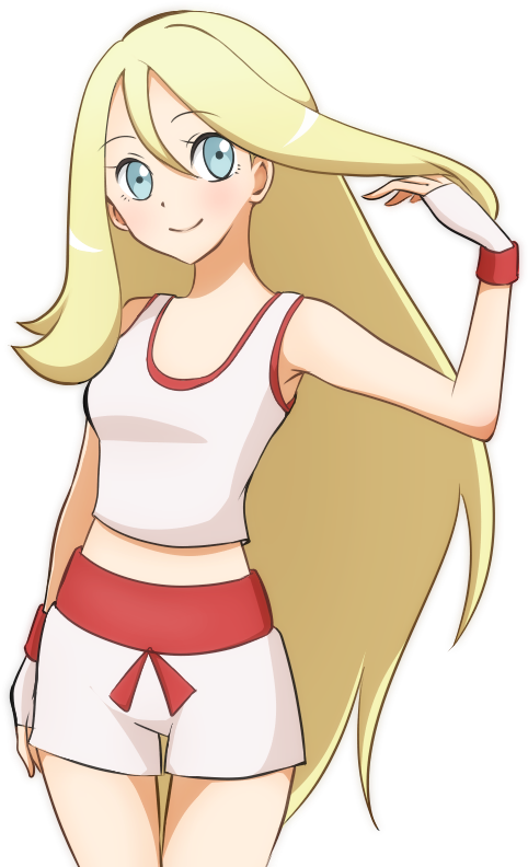 Pokémon Omega Ruby And Alpha Sapphire Ash Ketchum Hair - Pokemon Korrina Fan Art (800x800), Png Download