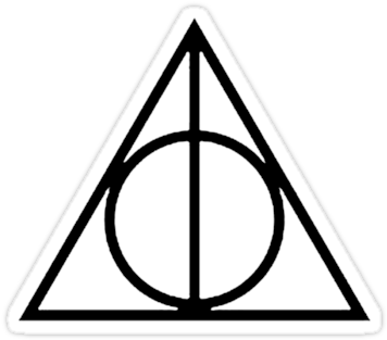 Deathly Hollows By Ashrakat300 - Percy Jackson And Harry Potter Symbol (375x360), Png Download