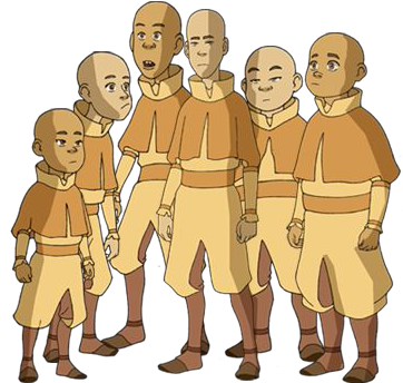 Airbender Kids - Cartoon (400x400), Png Download