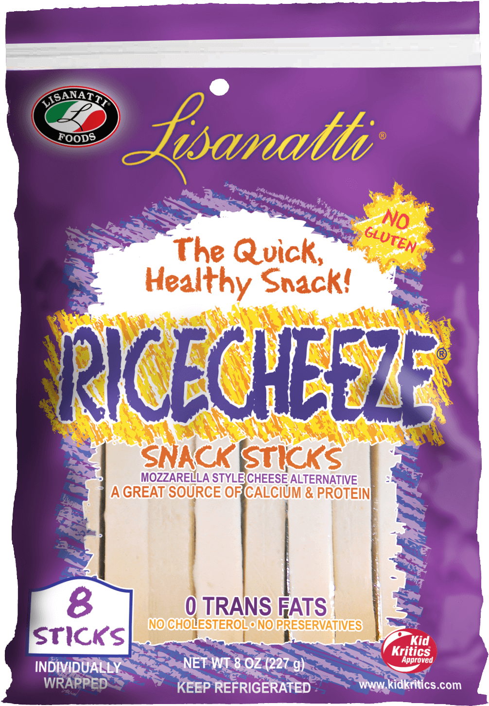 Rice Mozzarella Snack Sticks - Lisanatti Rice Cheese Sticks (1200x1500), Png Download