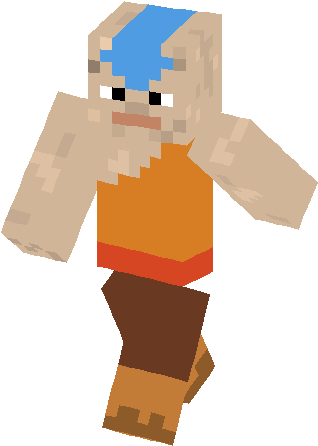 Aang Avata Skin - Dante Skin (317x453), Png Download