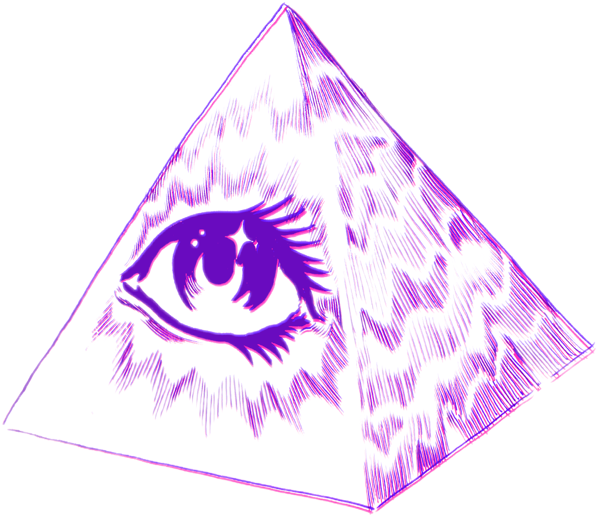 Triangle Iluminati Waporwave Tumblr - Vaporwave (1171x1012), Png Download