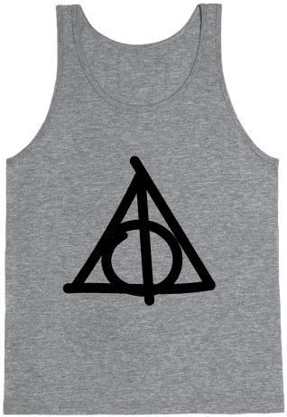 Deathly Hallows Doodle Tank Top - T-shirt (484x484), Png Download