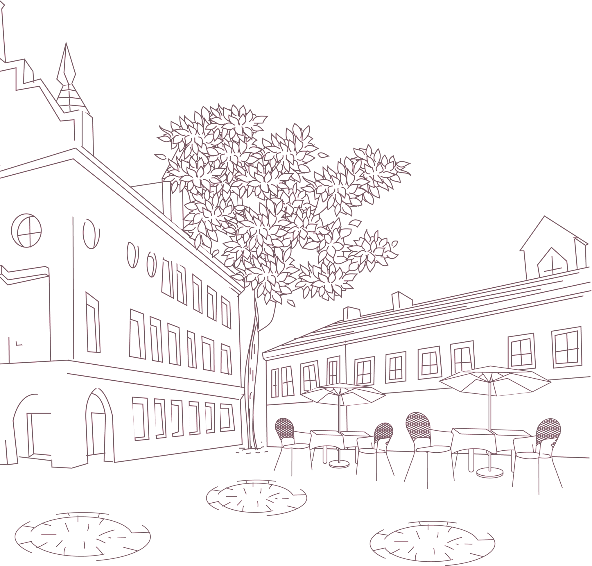 Hotel Vacation Drawing - Vacation (2038x1948), Png Download