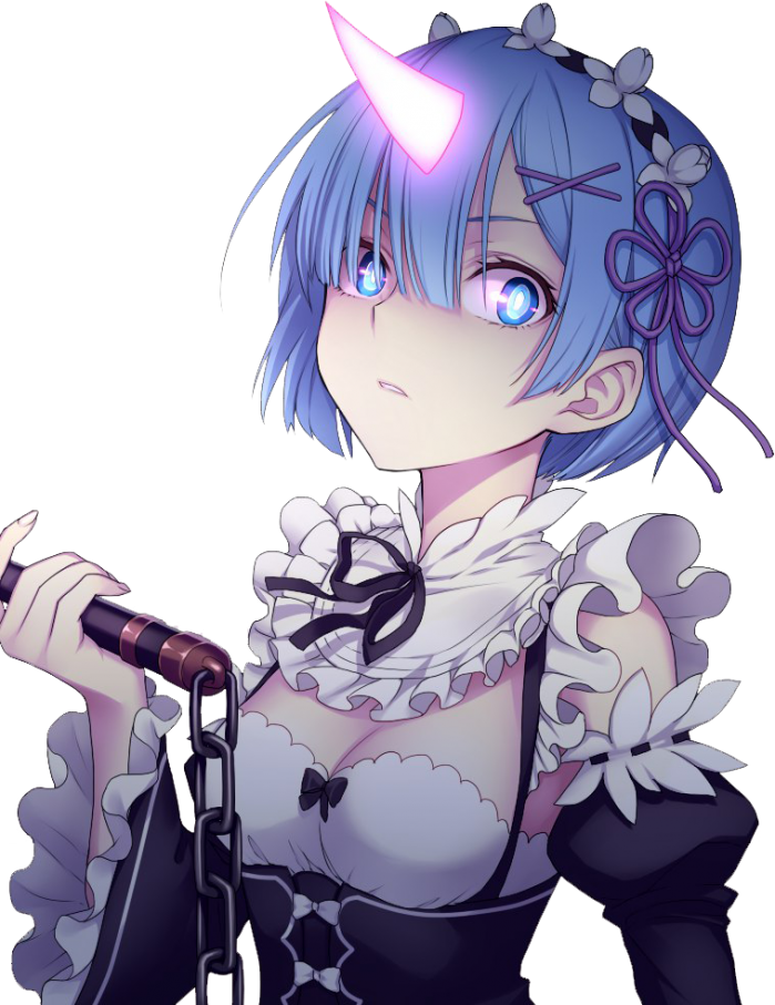 Report Abuse - Rem Re Zero Demon (699x907), Png Download