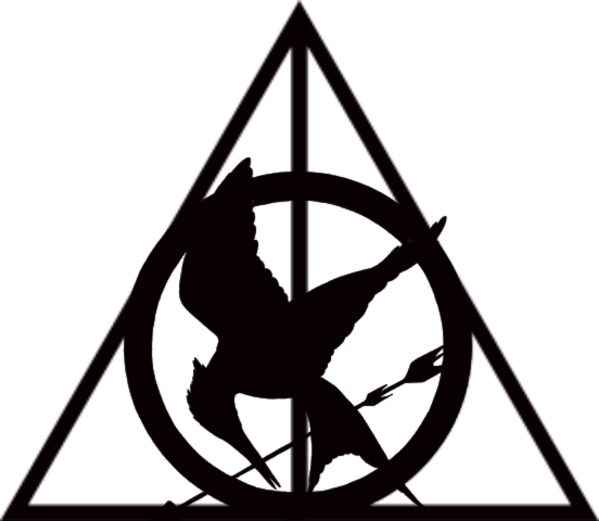 Hunger Games Mockingjay Black (552x480), Png Download