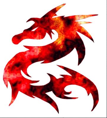Png Format Images - Dragon Fire Logo Png (362x400), Png Download