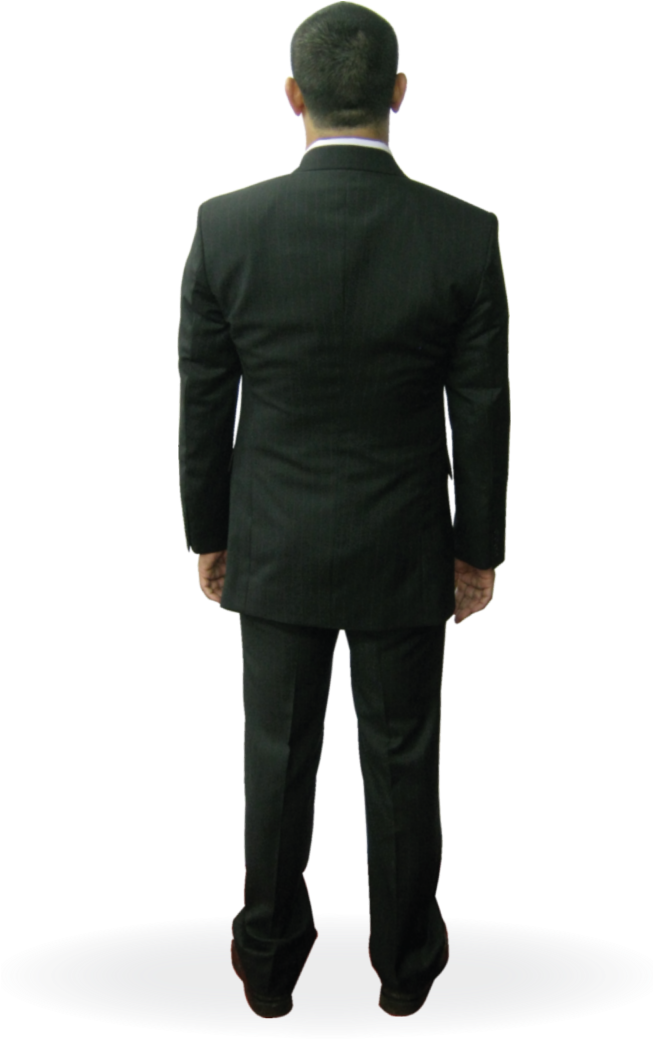 Share This Image - Suit Model Png Back (377x600), Png Download