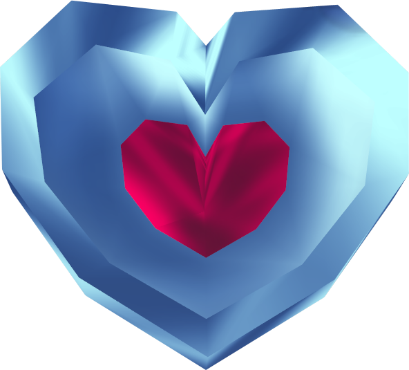 Piece Of Heart - Heart Piece Png (592x535), Png Download