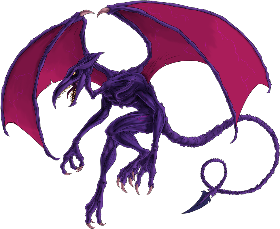 Ridley Metroid - Metroid Ridley Deviantart (1000x837), Png Download