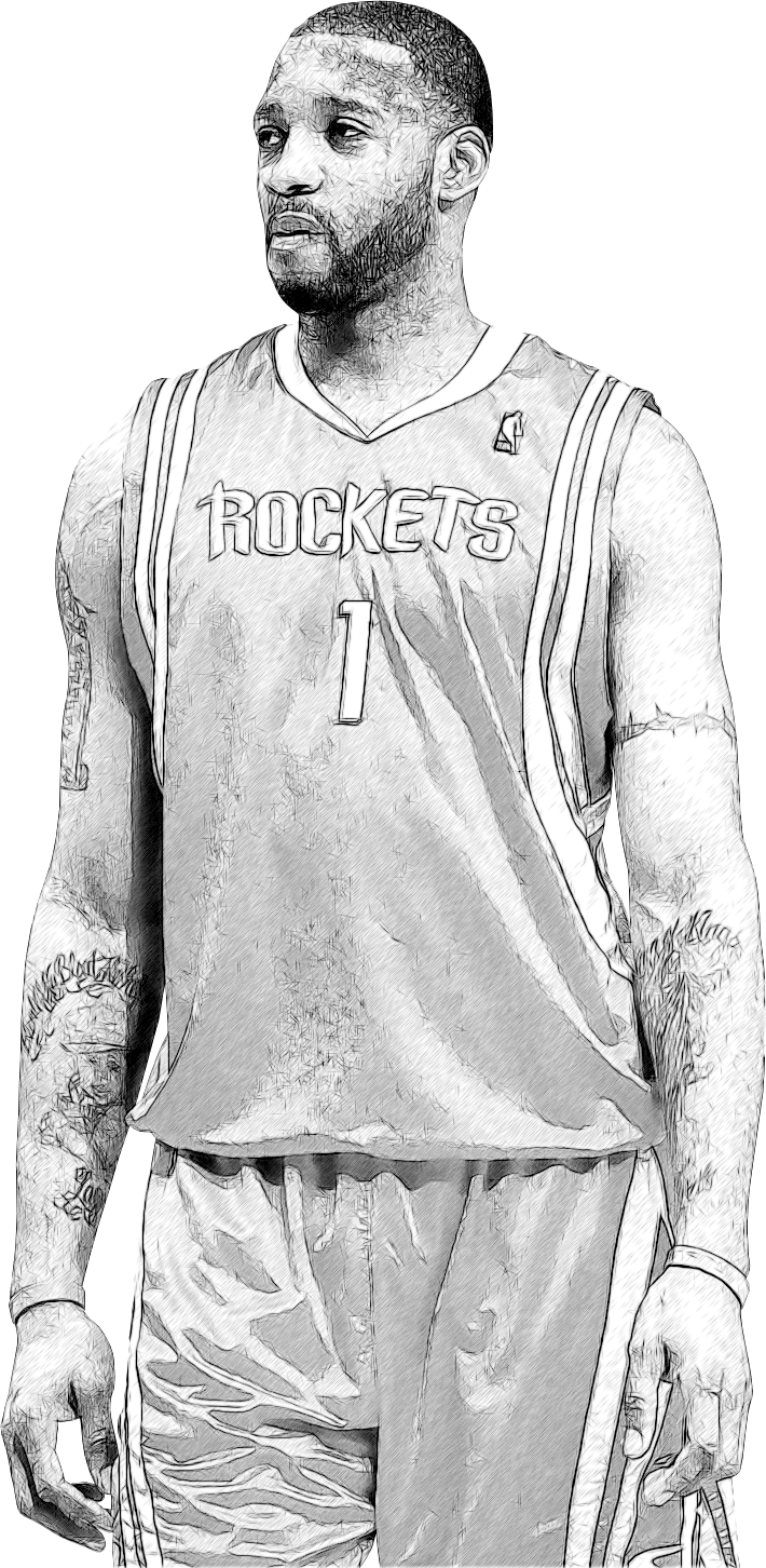 Return Of The T-mac - Tracy Mcgrady White Background (710x1452), Png Download